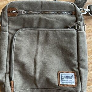 Travelon Crossbody Bag in Olive Brown